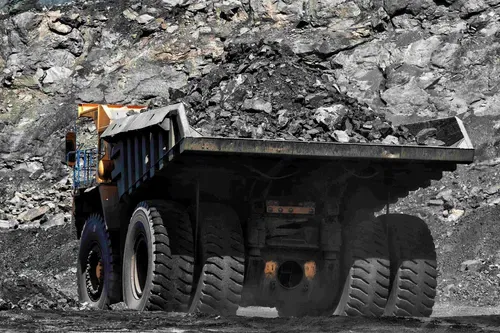 Russian coal stockpile